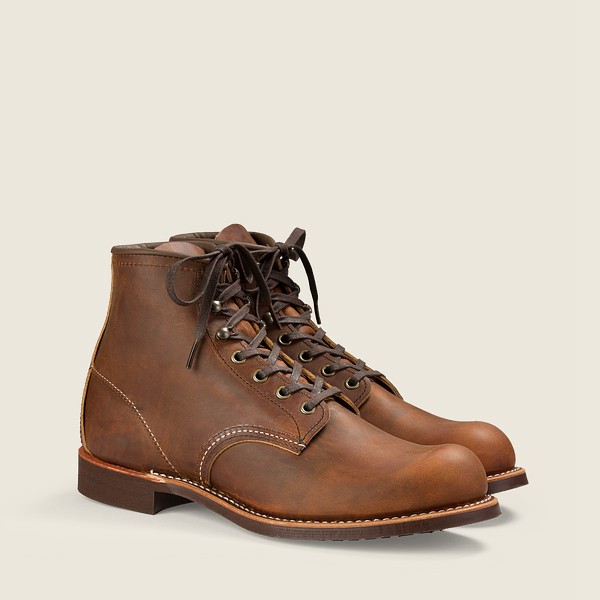 Red Wing Mens Blacksmith - 6-inchr Rough & Tough Leather - Heritage Boots Brown - 4527KNLJX